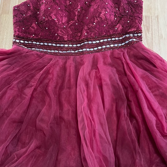 3X Cindy Collection USA Short Formal Dress Plus Size Chiffon Fit & Flare Prom - Picture 14 of 16